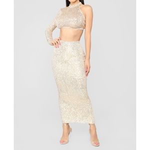 BRAND NEW mess for your love sequin dress set